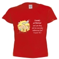Tricou rosu copii, Laudati pe Domnul 